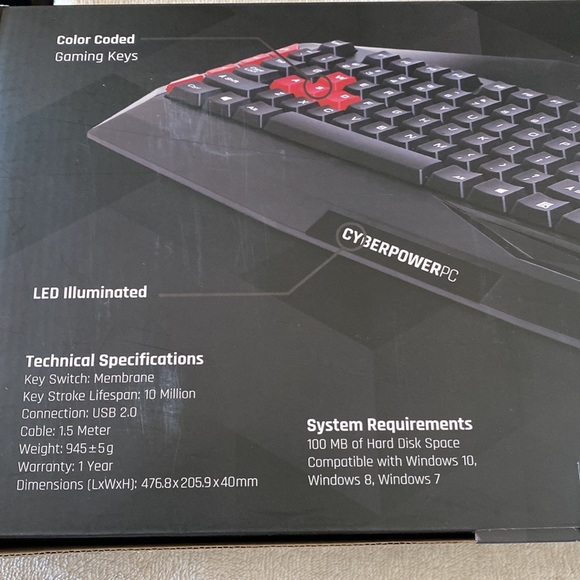 Cyberpower PC Gaming Keyboard - Picture 4 of 5